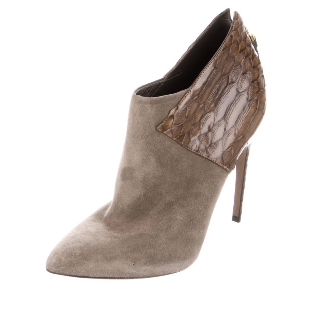 Sergio Rossi leather animal boots